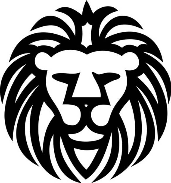 Picture of Lion Head SVG File
