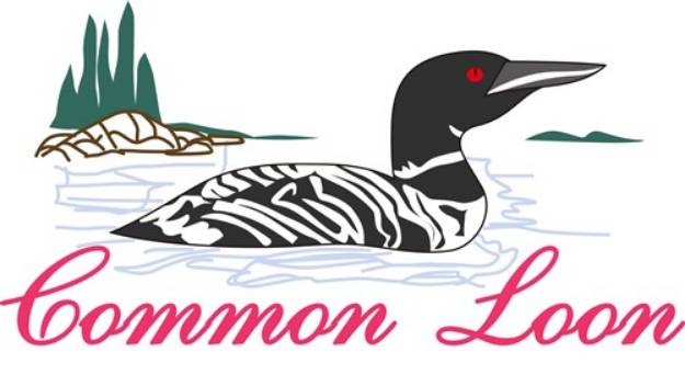 Picture of Common Loon SVG File