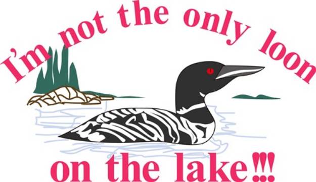 Picture of Loon on the Lake SVG File