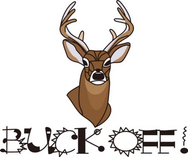 Picture of Buck Off! SVG File