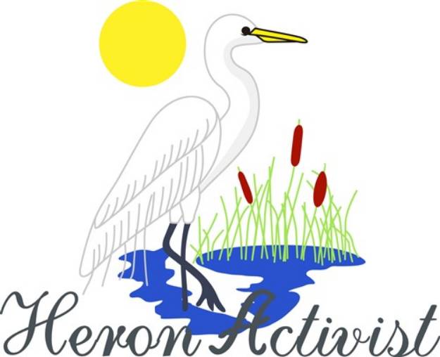 Picture of Heron Activist SVG File