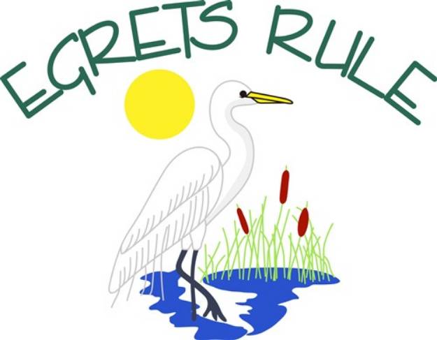 Picture of Egrets Rule SVG File