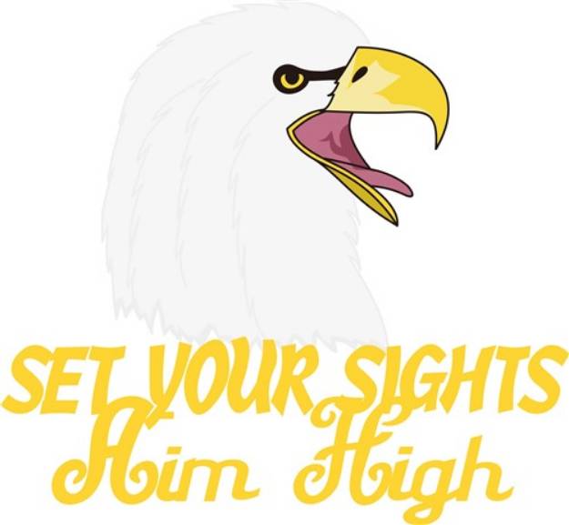 Picture of Aim High Eagles SVG File