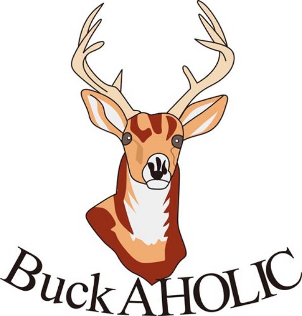 Picture of Buck-aholic SVG File