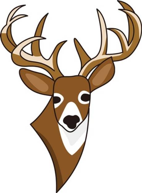 Picture of Deer Head SVG File