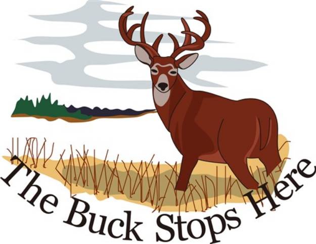 Picture of The Buck Stops Here SVG File