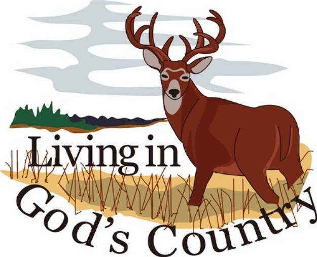 Picture of Living in Gods Country SVG File