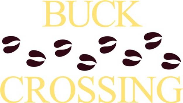 Picture of Buck Crossing SVG File