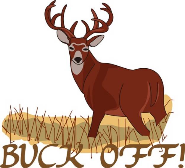 Picture of Buck Off! SVG File