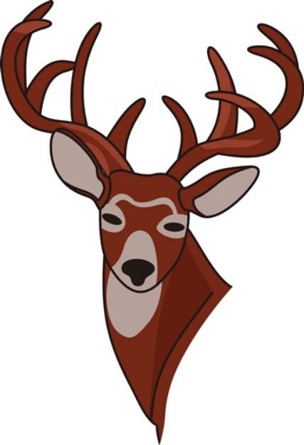 Picture of Whitetail Deer Head SVG File