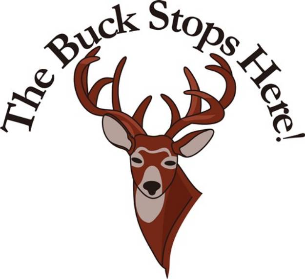 Picture of The Buck Stops Here! SVG File