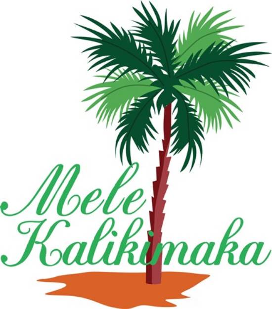 Picture of Mele Kalikimaka SVG File