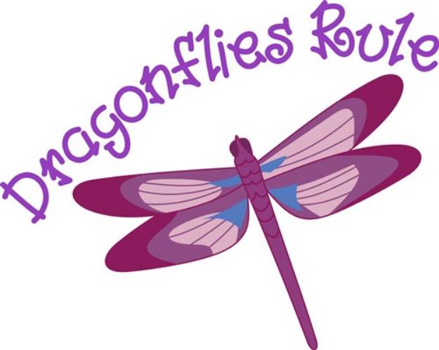 Picture of Dragonflies Rule SVG File