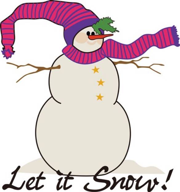 Picture of Let It Snow! SVG File