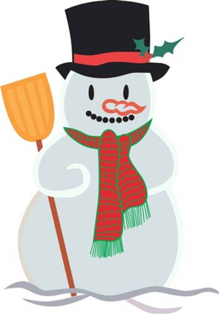 Picture of Applique Snowman SVG File