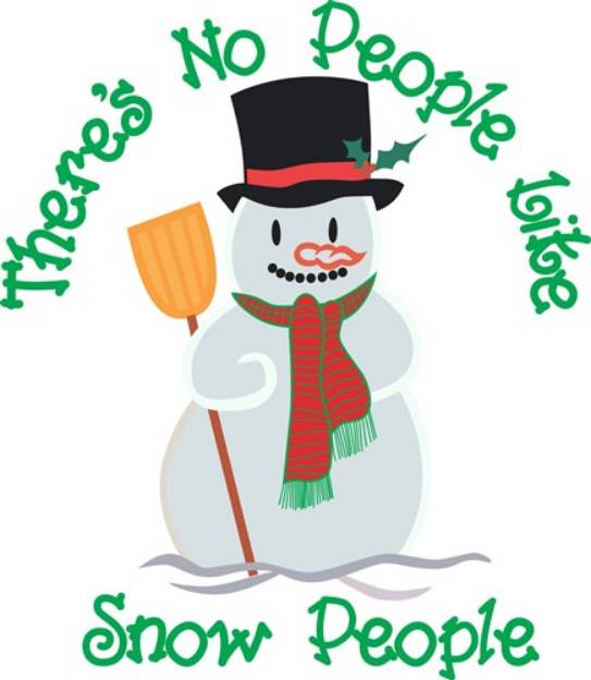 Picture of No People Like Snow People SVG File