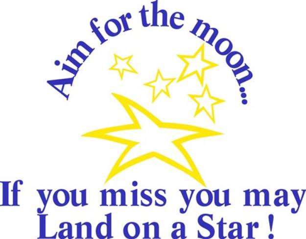 Picture of Aim for the Moon SVG File