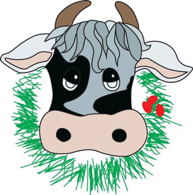 Picture of Christmas Cow SVG File
