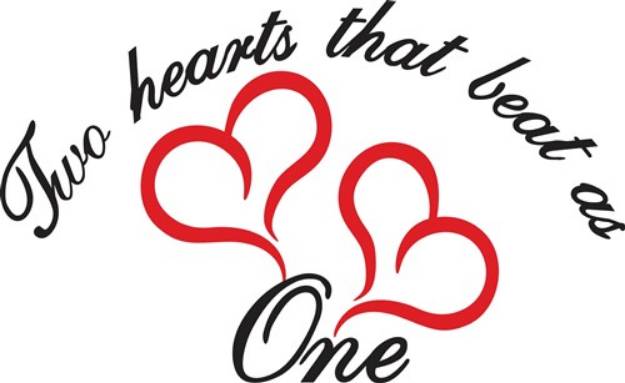 Picture of Two Hearts That Beat as One SVG File