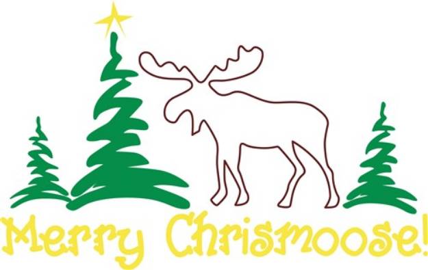 Picture of Merry Chrismoose SVG File
