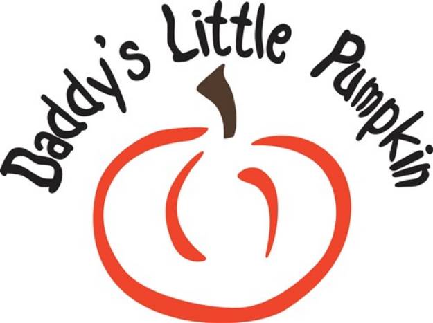 Picture of Daddys Little Pumpkin SVG File