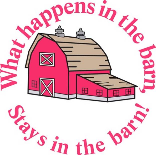 Picture of Stays in the Barn! SVG File