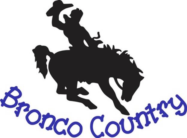 Picture of Bronco Country SVG File