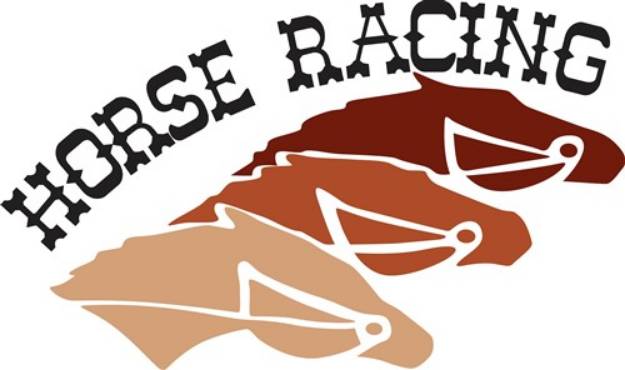 Picture of Horse Racing SVG File