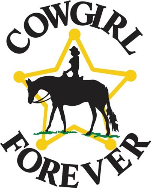 Picture of Cowgirl Forever SVG File