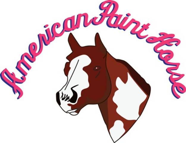 Picture of American Paint Horse SVG File