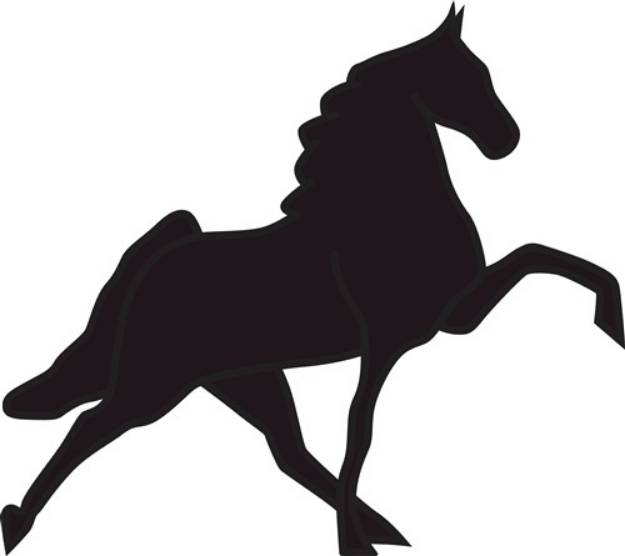 Picture of Walking Horse Silhouette SVG File
