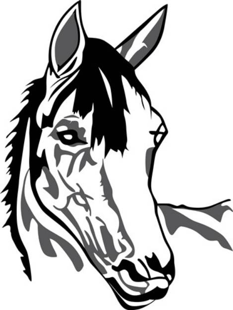 Picture of Horse Head SVG File