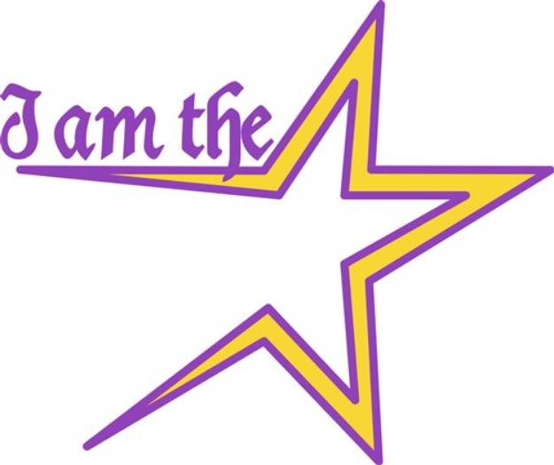Picture of I am the Star SVG File