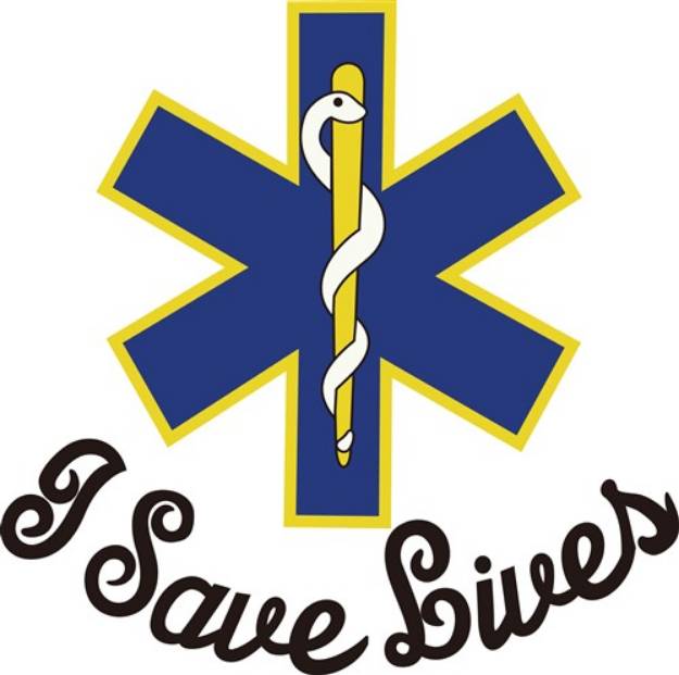 Picture of I Save Lives SVG File