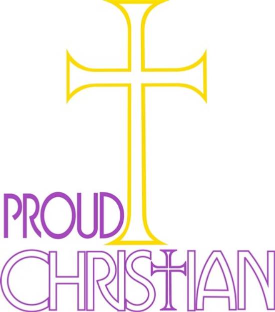 Picture of Proud Christian SVG File
