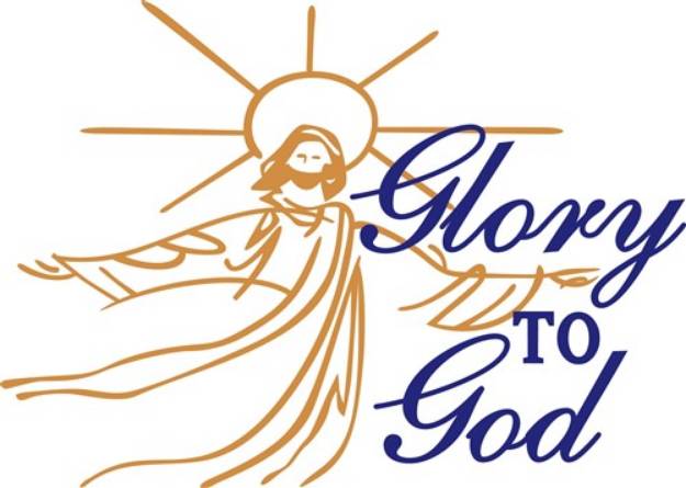 Picture of Glory To God SVG File