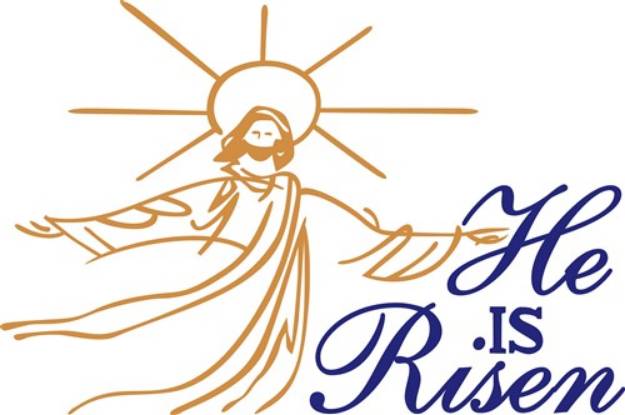 Picture of He is Risen SVG File