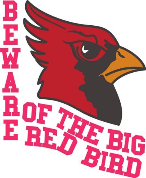 Picture of Beware of the Cardinals SVG File