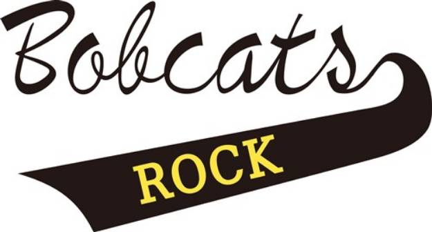 Picture of Bobcats Rock SVG File