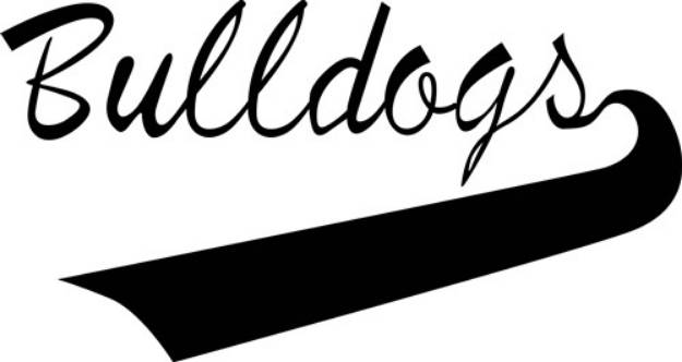 Picture of Bulldogs Lettering SVG File