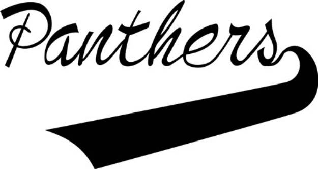 Picture of Panthers Lettering SVG File