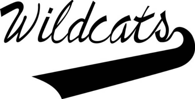 Picture of Wildcats Lettering SVG File