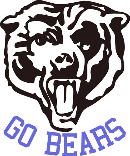 Picture of Go, Bears! SVG File