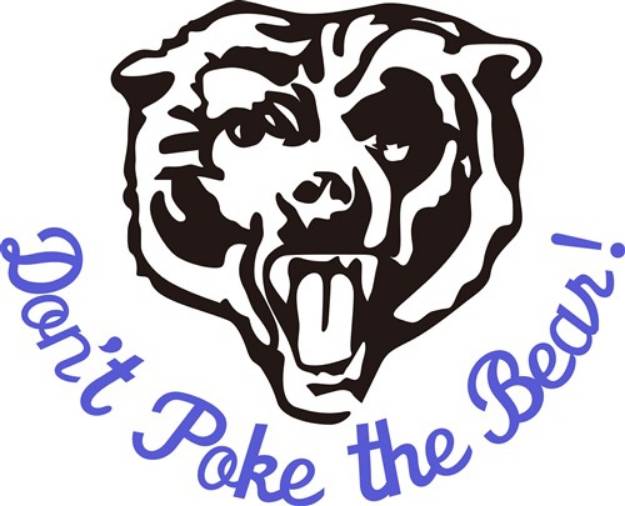 Picture of Dont Poke the Bear! SVG File