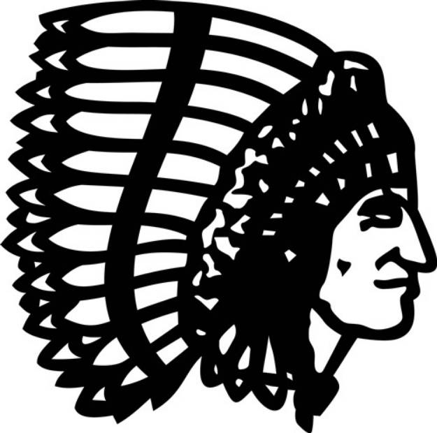 Picture of Indian Chief SVG File
