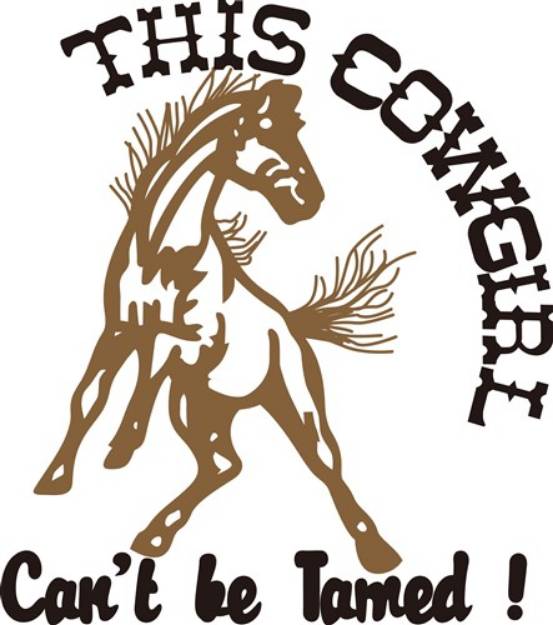 Picture of This Cowgirl Cant Be Tamed! SVG File