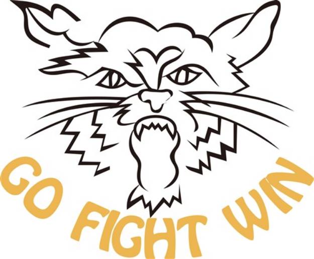Picture of Go Fight Win SVG File