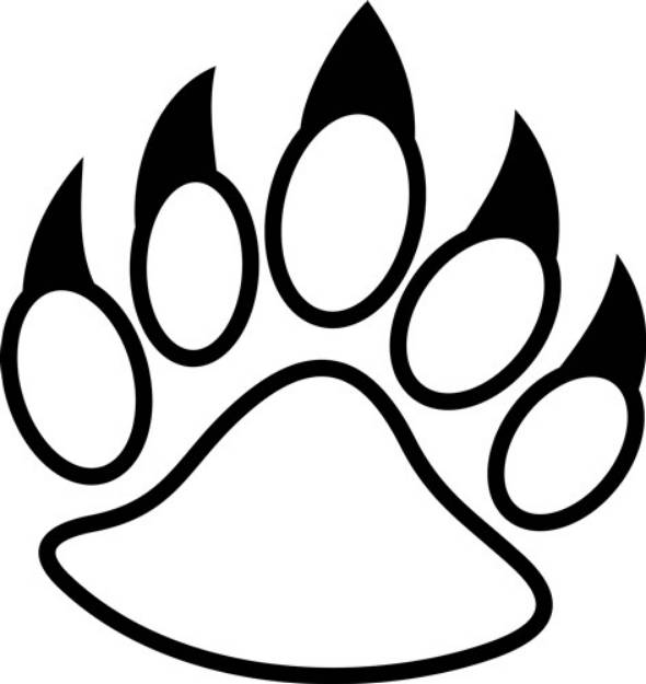Picture of Bear Paw SVG File