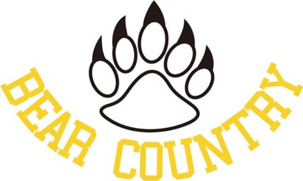 Picture of Bear Country SVG File