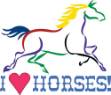 Picture of I Love Horses SVG File